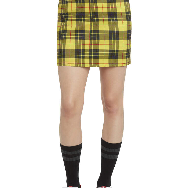 Dickies Girl Juniors' Plaid Skirt - Yellow (YL) image number 1