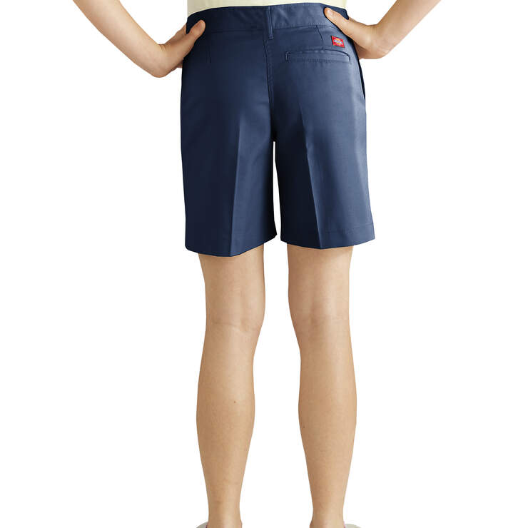Girls' Classic Shorts, 7-20 - Dark Navy (DN) image number 2