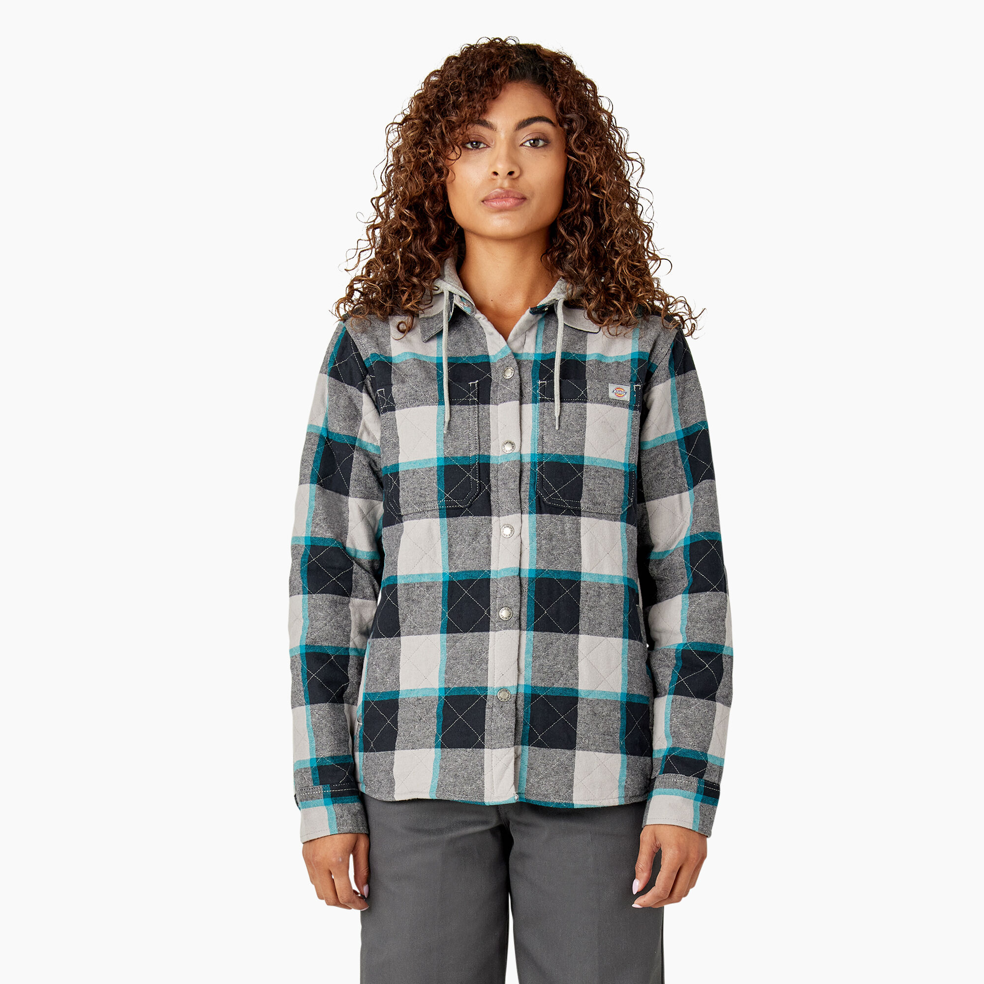 Flannel shirt on sale with a hood