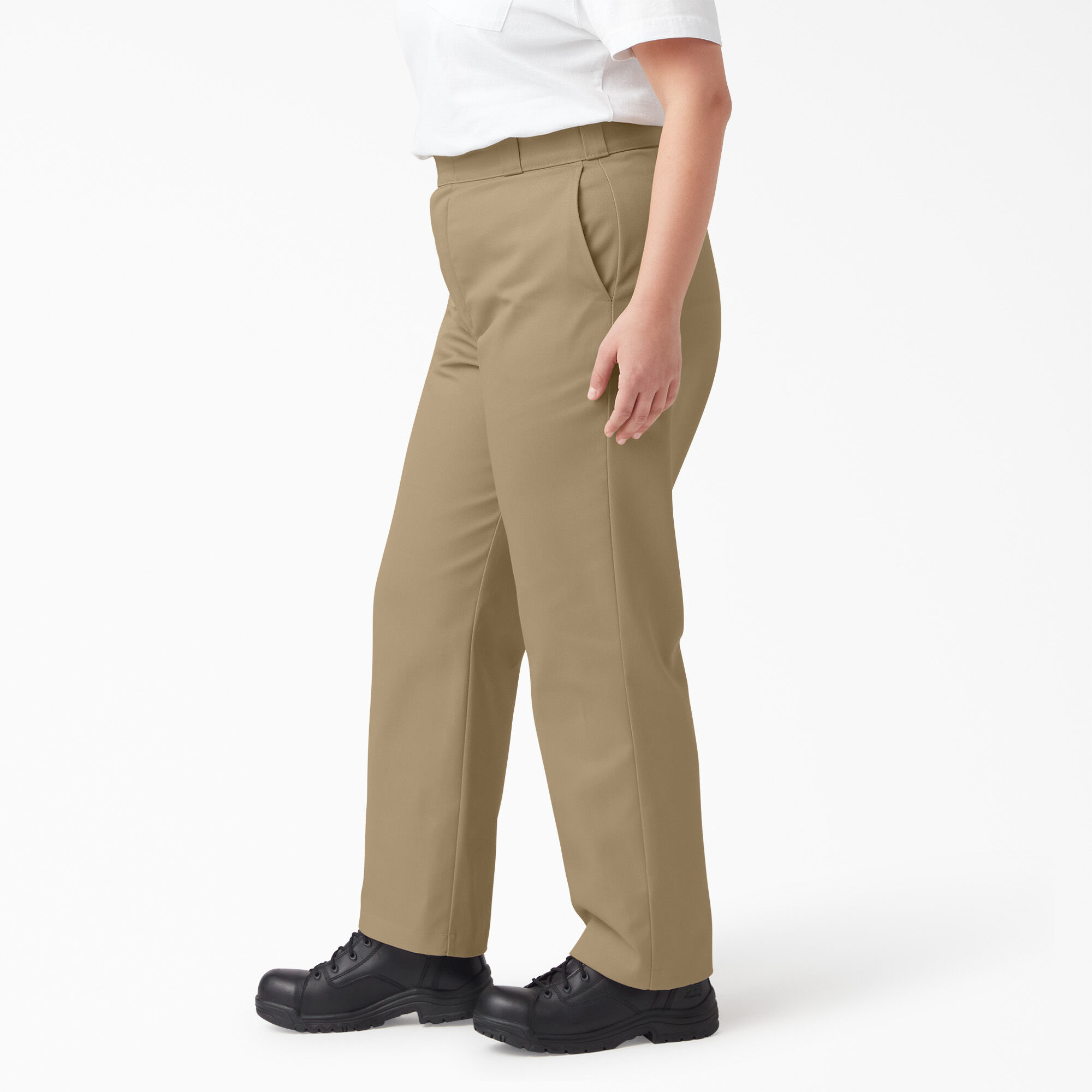 Women's plus size khaki work pants discount