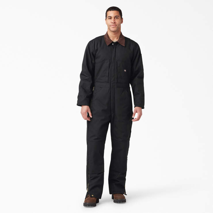 Duck Insulated Coveralls - Black (BK) image number 1