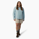 Women&#39;s Plus Cooling Roll-Tab Work Shirt - Clear Blue &#40;EUD&#41;