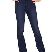 Girls' Slim Fit Bootcut Denim Jeans, 7-16 - Rinsed Indigo Blue (RNB)