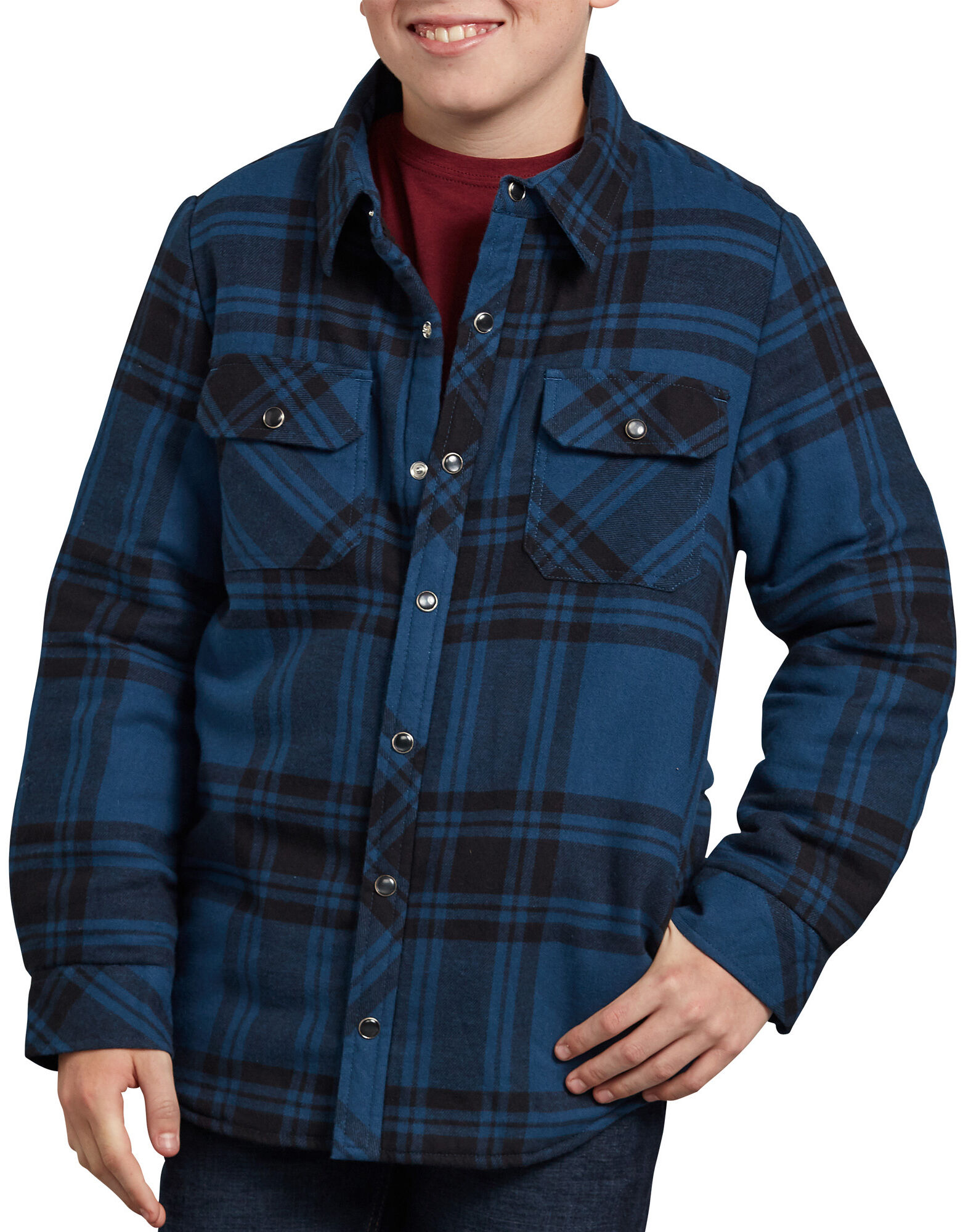 Boys flannel shirt jacket