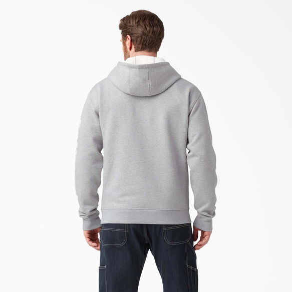 Water Repellent Sleeve Logo Hoodie - Heather Gray &#40;HG&#41;