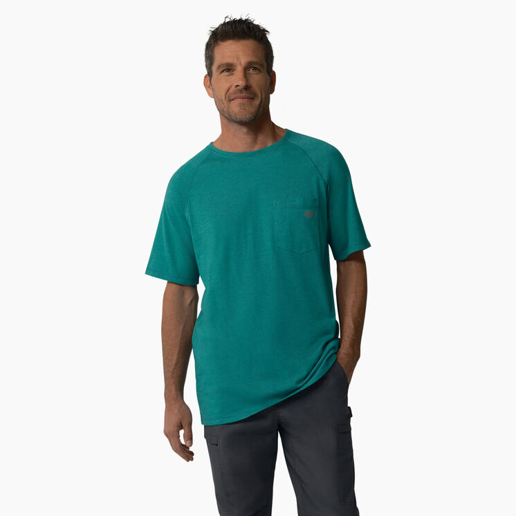 Cooling Short Sleeve Pocket T-Shirt - Deep Lake Heather &#40;D2H&#41;