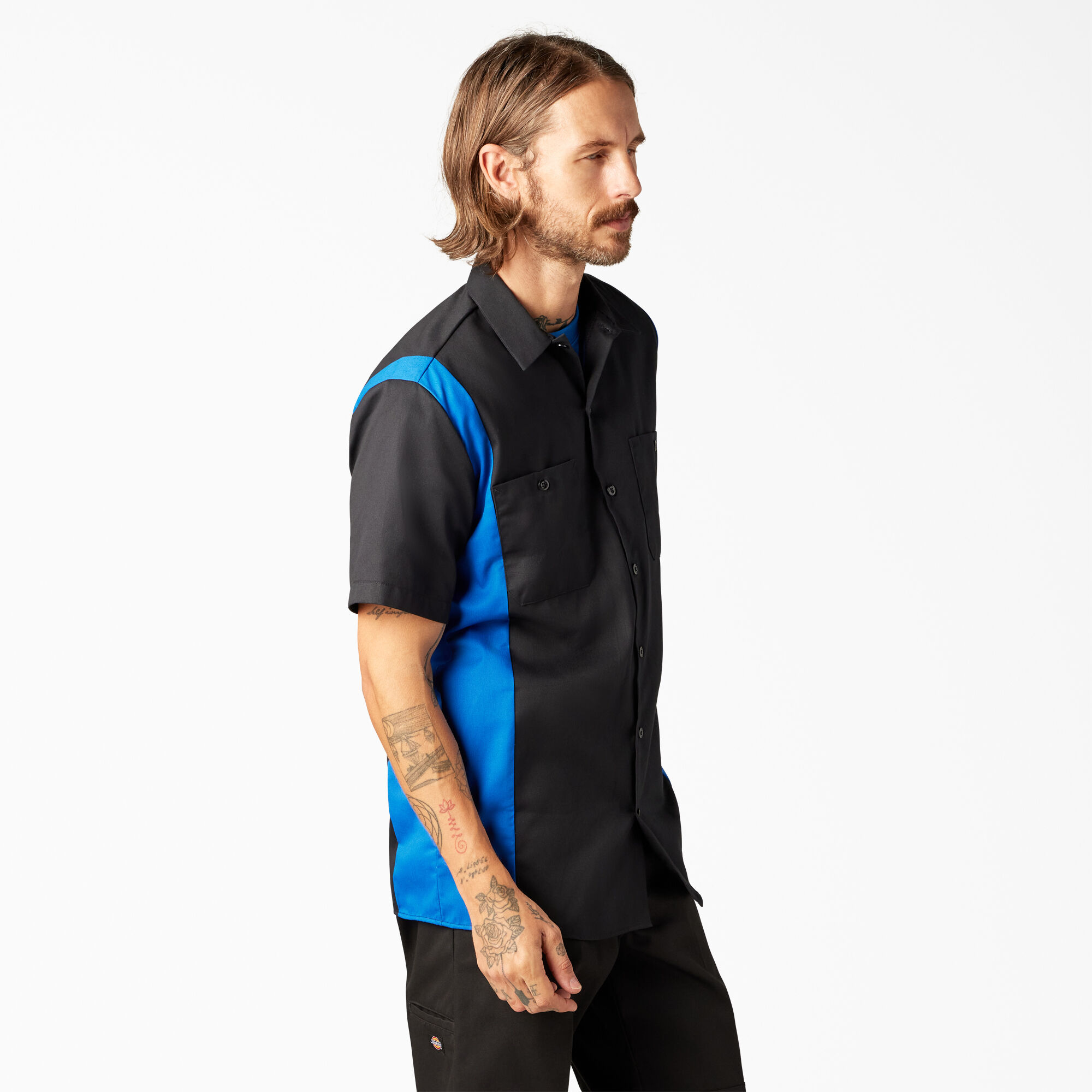 Two Tone Short Sleeve Work Shirt Mens Shirts Dickies Dickies US