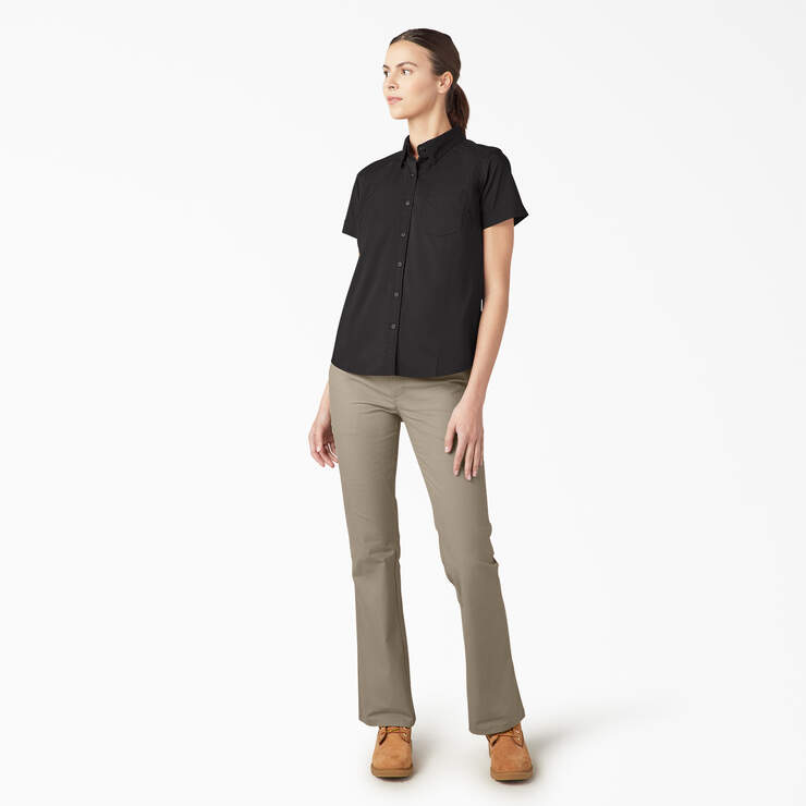 Women’s Button-Up Shirt - Black (BK) image number 4