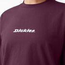 Women&#39;s Script Logo Long Sleeve Cropped T-Shirt - Grape Wine &#40;GW9&#41;