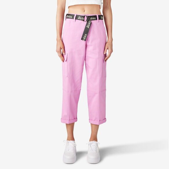 Women&#39;s Cropped Cargo Pants - Wild Rose &#40;WR2&#41;