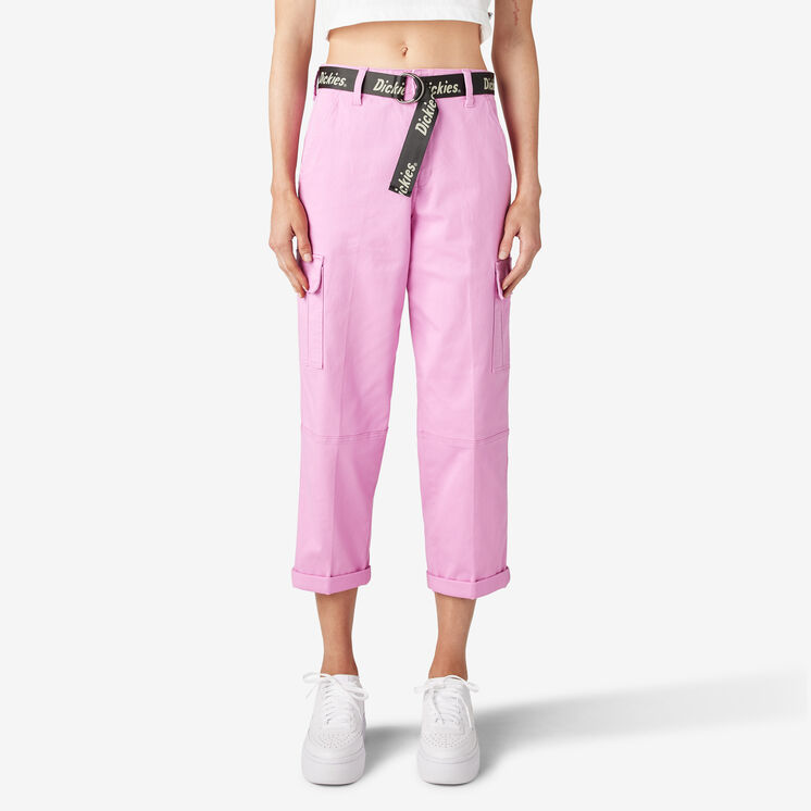Women&#39;s Cropped Cargo Pants - Wild Rose &#40;WR2&#41;