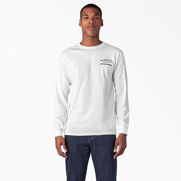 Long Sleeve W.D. Heritage Workwear Graphic T-Shirt - White &#40;WH&#41;