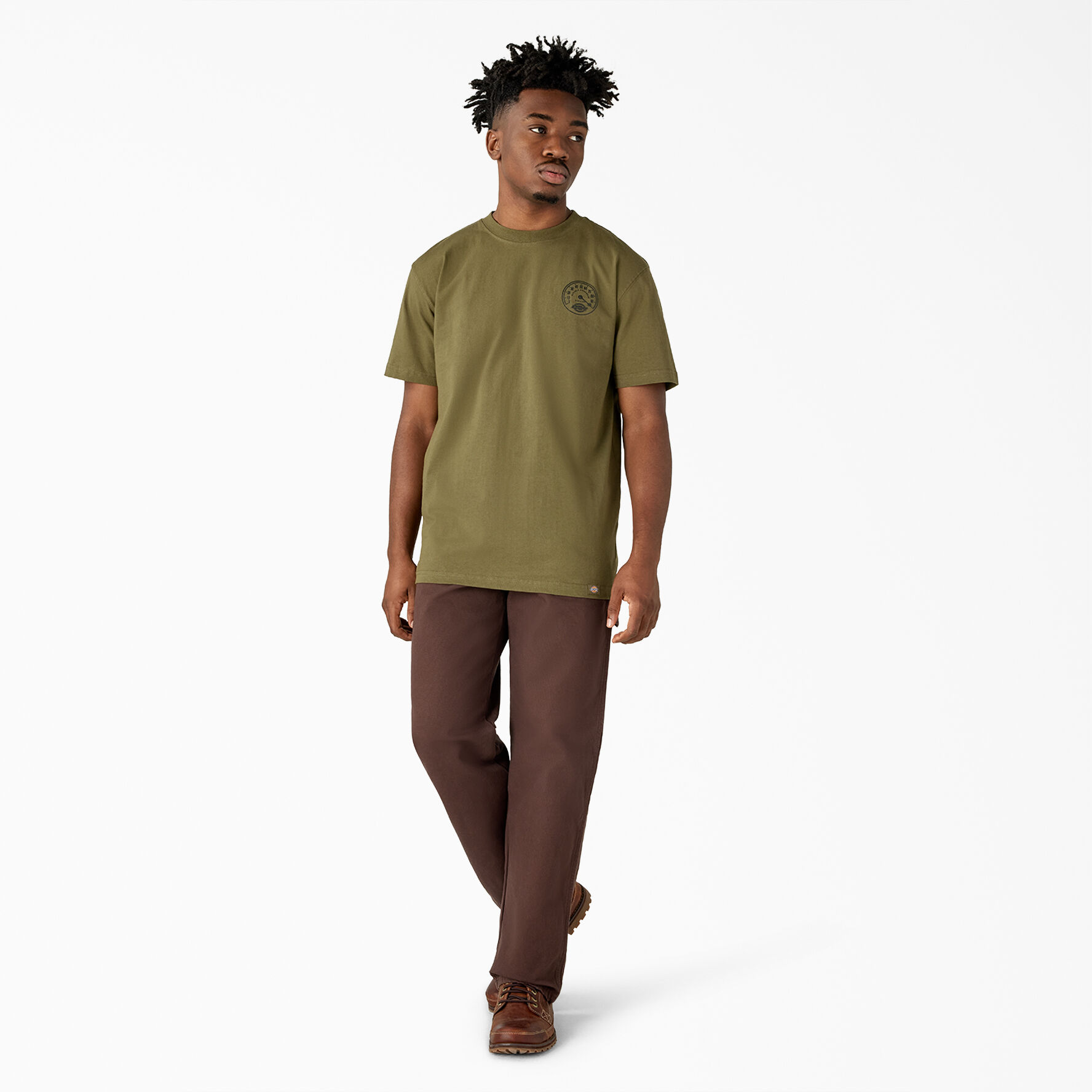 Khaki green t shirt hotsell