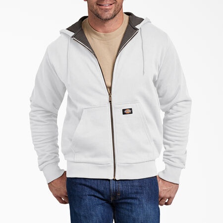 Thermal Lined Fleece Zip Hoodie - White &#40;WH&#41;