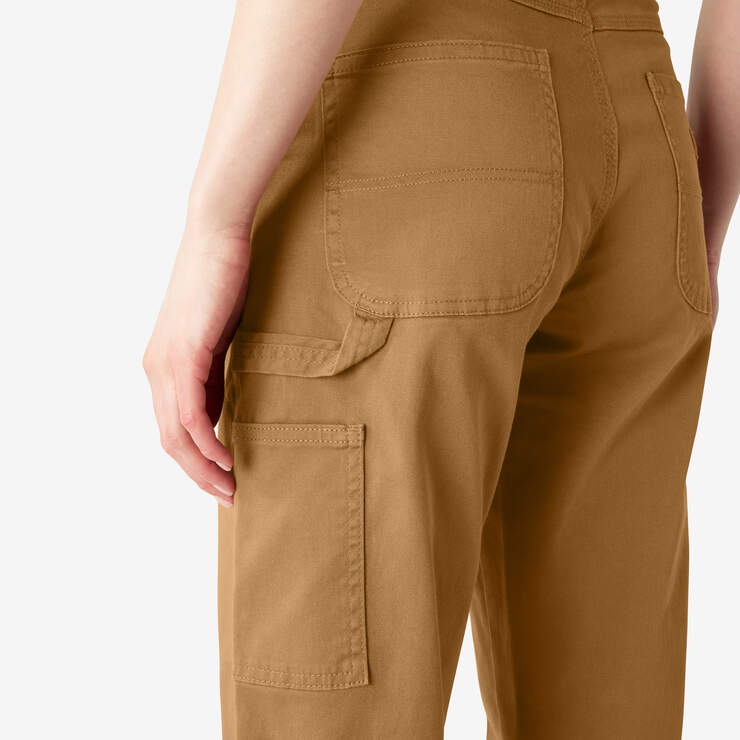 Women's Relaxed Fit Carpenter Pants - Brown Duck (BD) image number 8