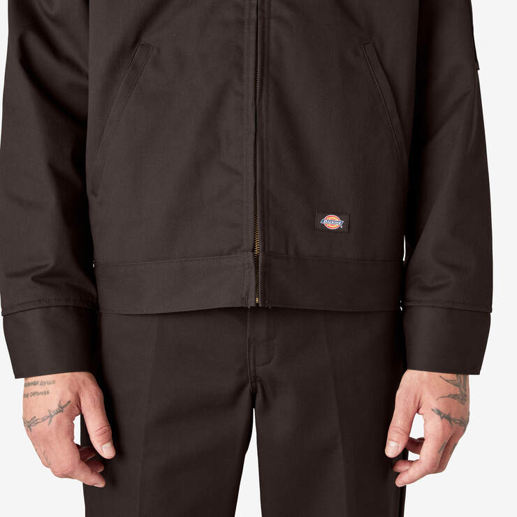 Insulated Eisenhower Jacket - Dark Brown (DB) image number 8