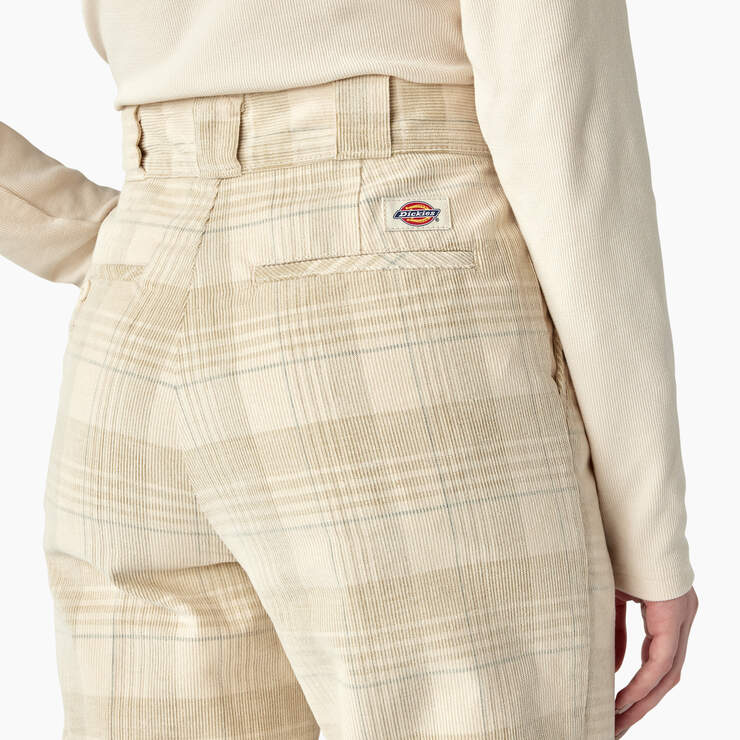 Women Winter Solid Color Loose Cotton Corduroy Cargo Pants Female