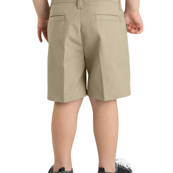 Girls' FlexWaist® Slim Fit Flat Front Shorts, 4-6x - Desert Sand (DS) image number 1