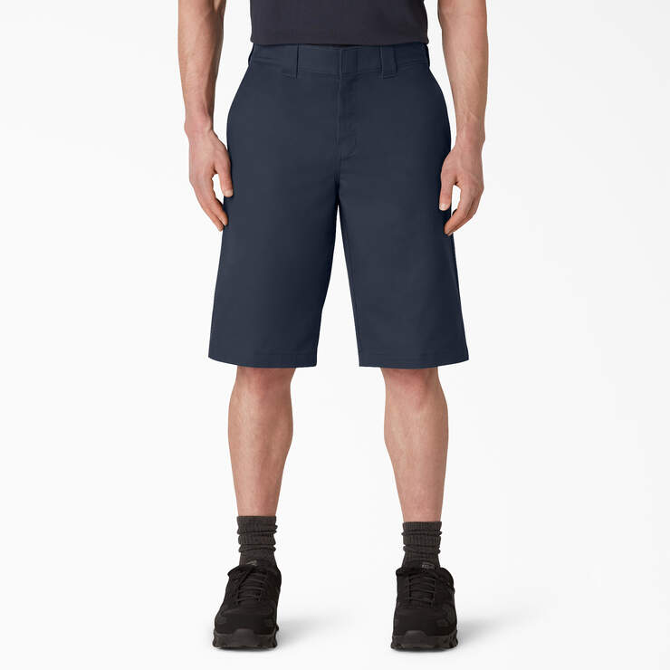 FLEX Cooling Active Waist Regular Fit Shorts, 13" - Dark Navy (DN) image number 1