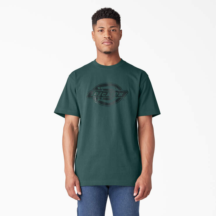 Short Sleeve Heavyweight Logo T-Shirt - Mallard Green (MG1) image number 1