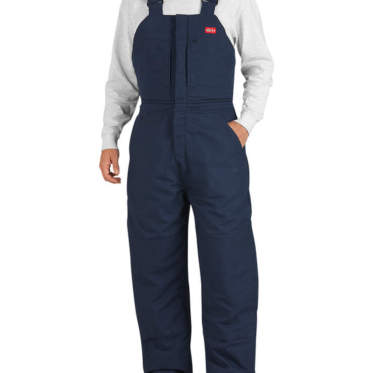 Flame-Resistant Insulated Duck Bib - Navy Blue (NV) image number 1