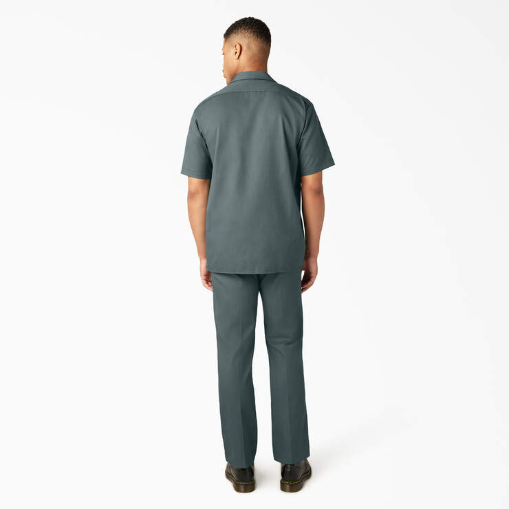 Short Sleeve Work Shirt - Lincoln Green (LN) image number 6