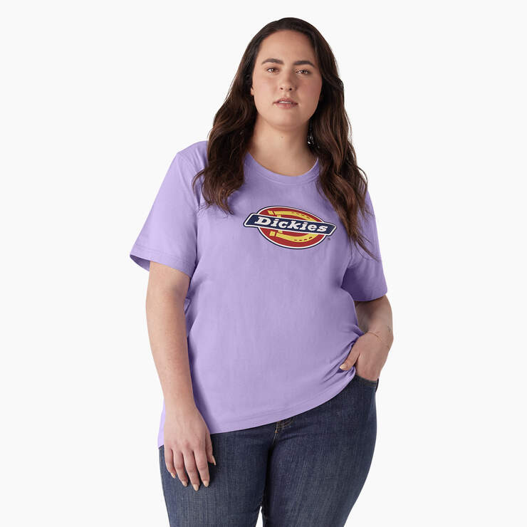 Women's Plus Heavyweight Logo T-Shirt - Purple Rose (UR2) image number 1
