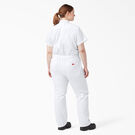 Women&#39;s Plus FLEX Cooling Temp-iQ&reg; Short Sleeve Coveralls - White &#40;WH&#41;