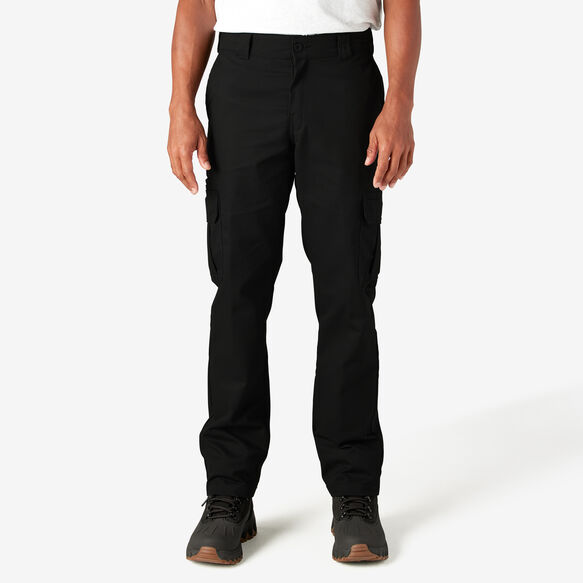 Slim Fit Straight Leg Cargo Pants - Black &#40;BK&#41;