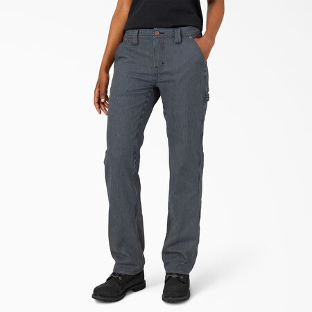 Women&#39;s Hickory Stripe Carpenter Pants - Rinsed Hickory Stripe &#40;RHS&#41;