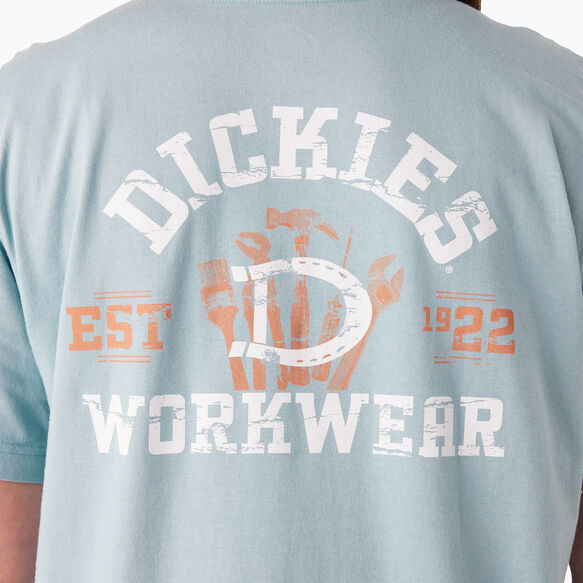 Women&#39;s Plus Heavyweight Workwear Graphic T-Shirt - Dockside Blue &#40;DU1&#41;