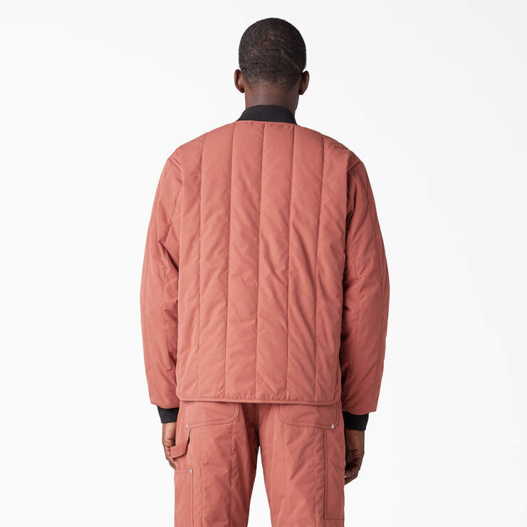 Dickies Premium Collection Quilted Jacket - Mahogany (NMY) image number 2