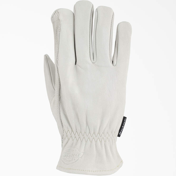 Cowhide Leather Driver Gloves - White (WH) image number 1