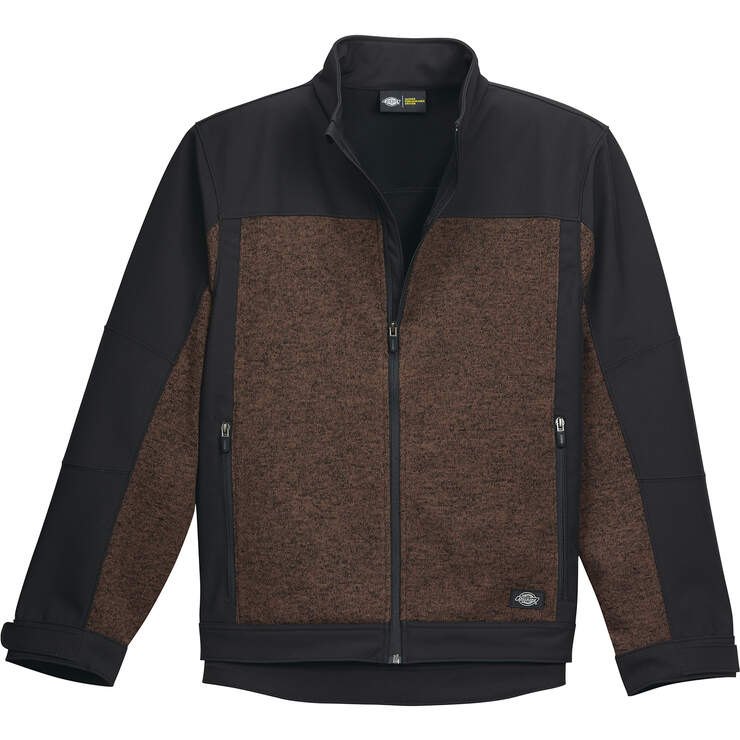 Performance Full Zip Softshell Jacket - BROWN HEATHER (NH) image number 1