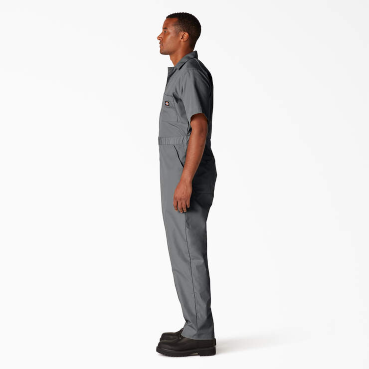 Short Sleeve Coveralls - Gray (GY) image number 3