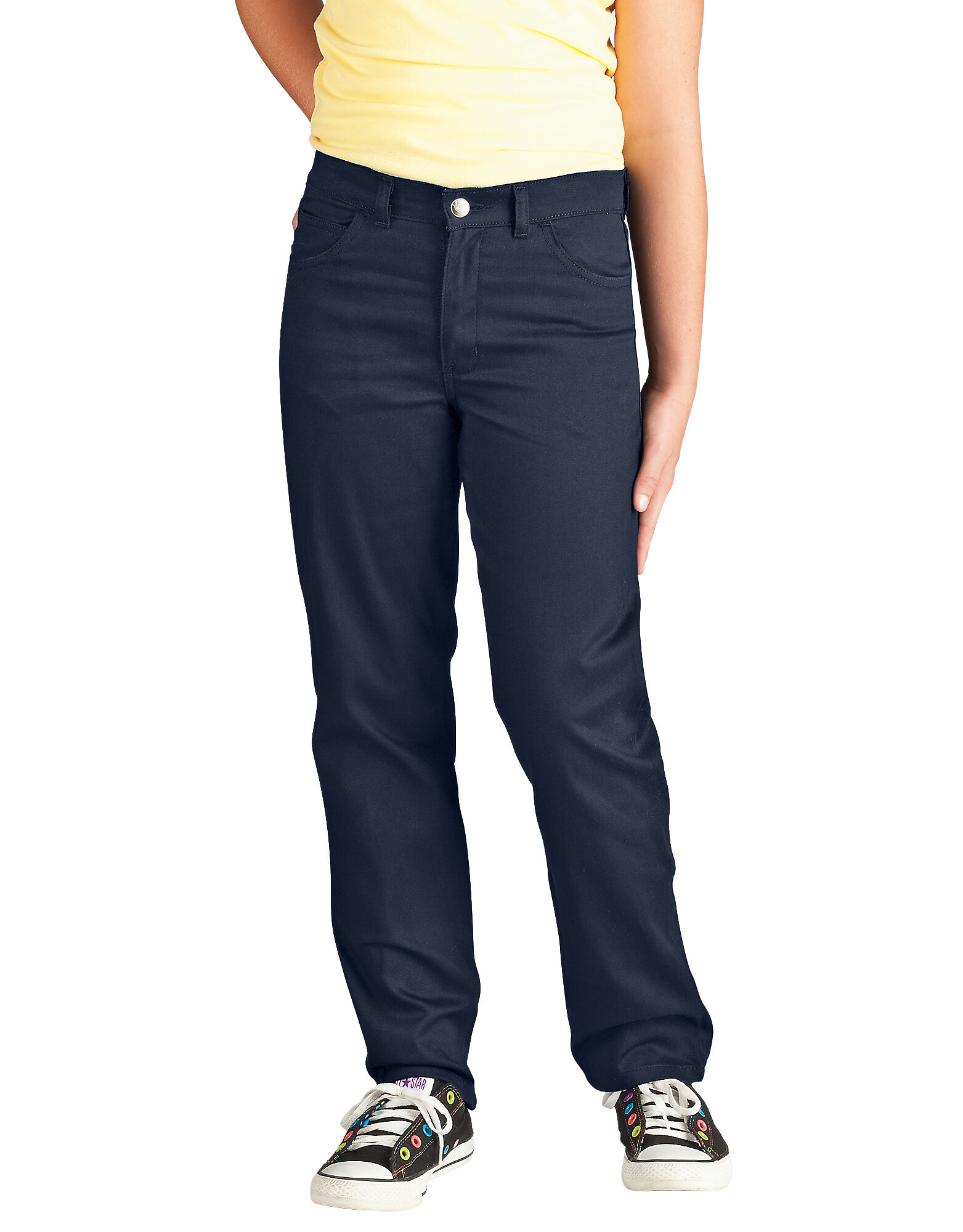 Dickies Girls' Stretch Staight Leg Pant 