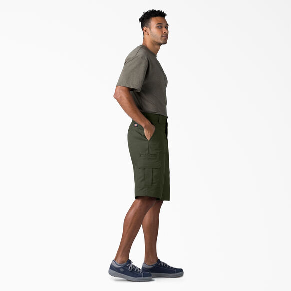 FLEX Relaxed Fit Cargo Shorts, 13&quot; - Olive Green &#40;OG&#41;
