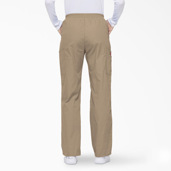 Women&#39;s EDS Signature Tapered Leg Cargo Scrub Pants - Khaki &#40;KHA&#41;