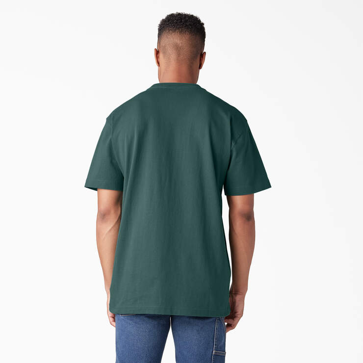 Short Sleeve Heavyweight Logo T-Shirt - Mallard Green (MG1) image number 2