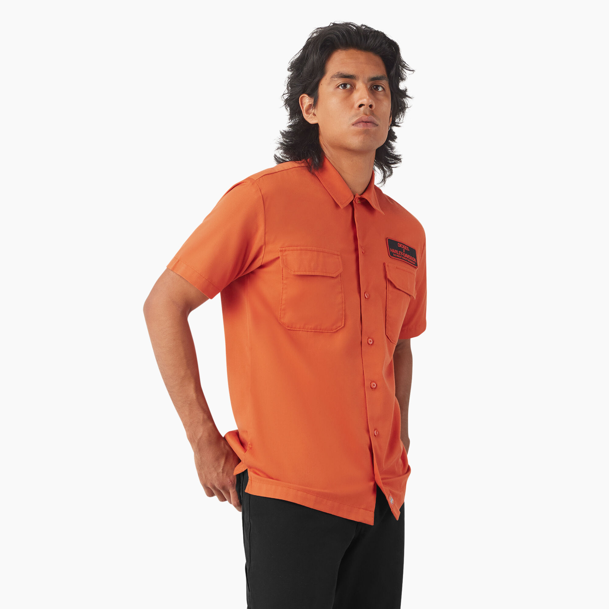 Harley Davidson×Dickies 人気 イーグル グラフィック Tシャツ Dickies x Harley-Davidson Heavyweight Flaming Eagle Tee