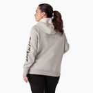 Women&#39;s Plus Heavyweight Logo Sleeve Hoodie - Heather Gray &#40;HG&#41;