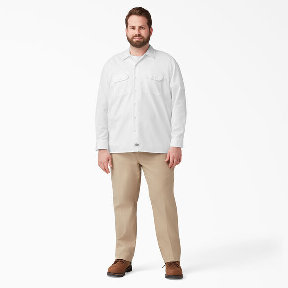 Long Sleeve Work Shirt - White &#40;WH&#41;