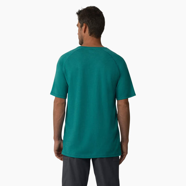 Cooling Short Sleeve Pocket T-Shirt - Deep Lake Heather (D2H) image number 2