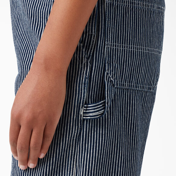 Women&#39;s Bib Shortalls, 7&#39;&#39; - Rinsed Hickory Stripe &#40;RHS&#41;