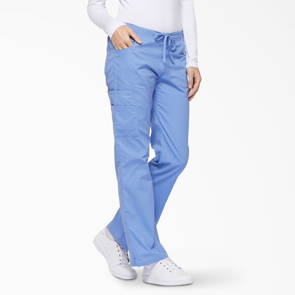 Women&#39;s EDS Signature Flare Leg Cargo Scrub Pants - Ceil Blue &#40;CBL&#41;