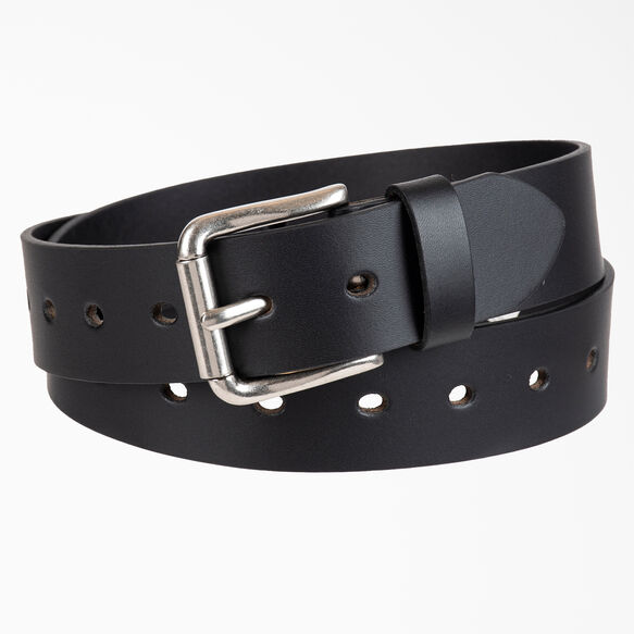 Women&#39;s Perforated Leather Belt - Black &#40;BK&#41;