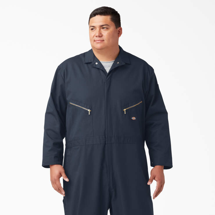 Deluxe Blended Long Sleeve Coveralls - Dark Navy (DN) image number 8