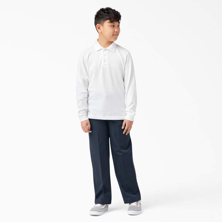 Boys' Classic Fit Pants, 8-20 - Dark Navy (DN) image number 4