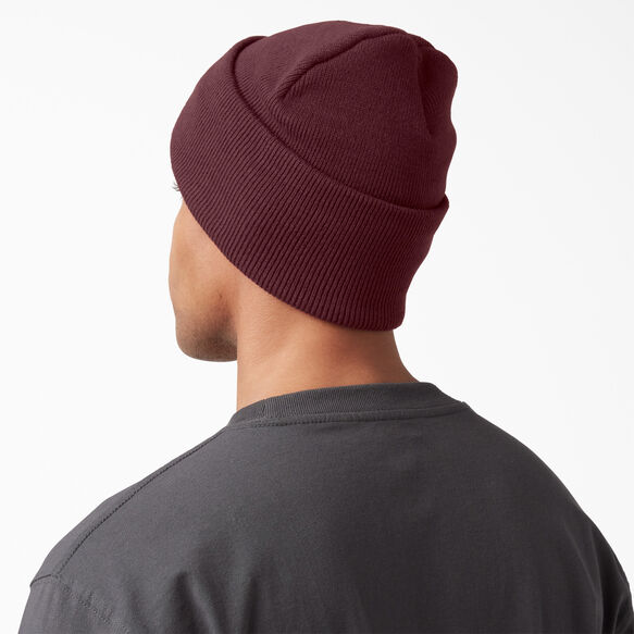Cuffed Knit Beanie - Burgundy &#40;BY&#41;