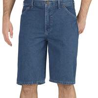 Regular Fit Denim Shorts, 11" - Stonewashed Indigo Blue (SNB)
